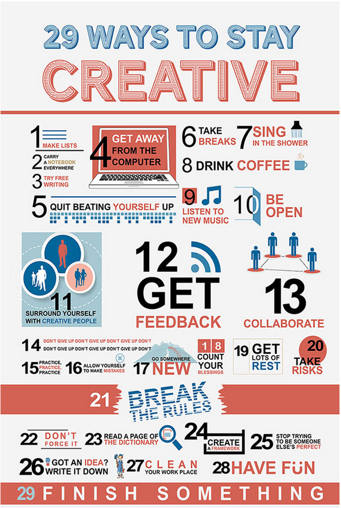 29 Ways to Stay Creative